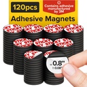Crafts, 0.8"x0.08 için Sticky Flex Magnets" (20x2mm)