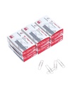 Office School & Personal Use, #1 Smooth Paper Clip (1-2/7), 600 Medium Paper Clips (6 Kutu 100 Her), Gümüş