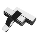 Melsan 1x4 inç Hook ve Loop Strips ile Desenli - 15 Set, Güçlü Arka Yapıştırıcı Hızlıca Ev veya Ofis Kullanımı için Bantlama Bantı - Delikler ve Vidalar Yerine, Siyah