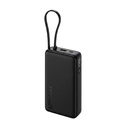 Xiaomi Power Bank 5i 20000mAh 67W Turbo Şarj PD 3.0 & PPS|in-Built Cable|12 Katman Koruma| Dijital Ekran|Triple Çıkış Ports|Depres Laptop, Tablet, Telefon, Earbud (Ray Black)- 2026 Yeni Lan