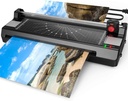 Laminator Machine for A3/A4/A6, YE381 13inch Termal & Cold Laminating Machine for Home Office School Teacher Use with 50 Pouches, Paper Trimmer and Corner Rounder