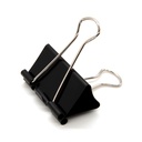 DSTELIN Large Binder Clips 1.6-Inch (24 Pack), Big Paper Clamps Office Materials, 1.6-Inch/41mm Genişlik, 0.7-Inch/18mm Kapasite, Black