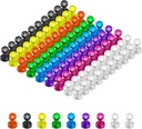 Hongyi 90Time PCS Renkli Güçlü Manyetik Push Pin Magnets, Office / Sınıf Magnets,8 Assorted Color, Kitchen Home and School, Map Magnets, Whiteboard Magnets