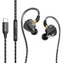 Ear Wired Earphones 14.2mm Dinamik Sürücü HD Mic Ergonomik Earbuds Anti Tangle TPE Cable In Line Music Call Controls Deep Bass Clear Sound for Everyday Use ProSeries(Black)