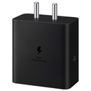 Samsung Original 60W Power Adaptör (Black), GaN Hızlı Şarj, USB Power Delivery 3.1, Universal Compatability (Without Cable)