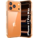 GiftKart Ultra-Hybrid Crystal Clear Back Case Cover for iPhone 17 Pro Max | Shockproof Design | Hard Back Cover Case for iPhone 17 Pro Max (PC & Seiko, Mix)