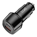 bo 55W Araba Çift Port USB-A ve USB-C ile şarj; Destekler QC, PD & PPS Gelişmiş Şarj Protokolleri | 12Layer Smart IC Protection | Compact, Light, Heat & Shan Dayanıklı (Carbon Black)