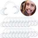 30-Pack Dental Cheek Retractor, Profesyonel Otoklavuzable Mouth Opener Retractors, 100% Madonna-Free, for Dentist, Teeth Whitening, Party, Mouthguard Challenge Game - Boyut M, Clear M, Clear