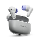 HAMMER Airflow Neo Earbuds with 80H Playtime, 13mm Titanyum Sürücü, 40ms Oyun Modu, Hızlı Şarj Buds, Type-C Şarj, Ses Asistanı, Hafif Dual-Tone Design (Grey)
