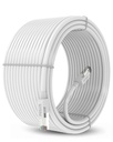 FEDUS Cat6 Ethernet Kablo, 10M Yüksek Hız 550MHZ / 10 Gigabit Hız UTP LAN Kablo, Ağ Kablo İnternet Kablosu LAN Wire, Patch Computer Gigabit Kategori Modem için 6 Wires,WHITE