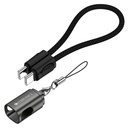 Zebronics Wattz 60CC4 Type-C to Type-C Braided Cable, PD 60W, Upto 480Mbps Data Sync, 20 cm, Dayanıklı, Şarj & Sen, Hızlı Şarj, Kompakt Özellikler, Mobiles (Black)
