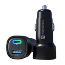 Portronics 80W Çift Çıkış Hızlı Araba Şarj Cihazı Tip-C PD & USB, LED Gösterge, Şarj Cihazı iPhone & Android Phone, Smartwatch, Earbud, Power Bank (Black)