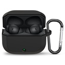 Sounce Koruyucu Vaka Kapağı OnePlus Nord Buds 3r TWS Earbuds Soft Silikon Şok Absorbing Full Body Protection Visible LED Gösterge Anti Dust Port Plug Güvenli Hassasiyet Fit (Black)