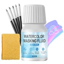 WANJAO White Masking Akışkanlar Su renkli Resim için, Hızlı Kuru Easy Peel