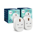 Wipro 16A Wi-Fi Enerji İzlemesi ile Akıllı Eklenti - Geysers, Mikrodalga Ovens, Hava Durumcular ( Alexa ve Asistan ile kıyaslanamaz)- White (Pack of 2)