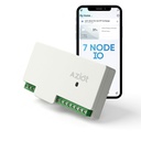 AZIOT 7 Node IO 1 Way Smart Toggle Switch,6 Normal Yükler + 1 x 16A Heavy Load,WiFi + Bluetooth,Dual Power Giriş (Inverter & Raw),Timer Function,Voice Control with Alexa & , Made in India