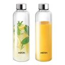MILTON Costa 1000 Pet Water Şişe 2, 1 Litre Her | Airtight & Leakproof paslanmaz Steel Lid | Unbreakable, BPA-Free, Reusable Plastik Fridge Şişeleri Ev, Office, School, Travel