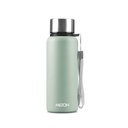 MILTON Brim 600 Paslanmaz Çelik Su Şişe 560 ml, Single Walled, ISI sertifikalı I Leak Kanıt Lid, Rust Kanıt I For School, Office, Gym I Light Green Green Green
