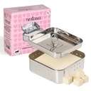 Nestasia Büyük Paslanmaz Çelik Paneer Maker (550 ml) - Square Paneer Maker Press ile Lid | Rust Dayanıklı Orta Paneer Strainer - Fresh Paneer için Mükemmel, Tofu & Sprouts