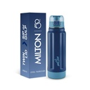Milton Boğa 600 Çelik Termoware, İç Paslanmaz Çelik, Ölmüş, Leakt Su Şişesi Okul Çocuklar, Ofis, Spor, Kolayca Tutmak, 560 ml, Dark Blue