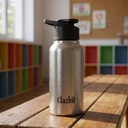 Clazkit Sporty Paslanmaz Çelik Su Şişe 500 ml 1 |ISI Sertifikalı| Leakproof, Rust-Free, Faraday-Free, College, Fridge, Sports, Gym, Yoga & Office