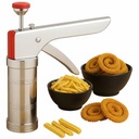 Theaoo paslanmaz Steel Murukku Maker Machine Idiyappam Maker Chakli Maker Machine Steel Sev Maker Machine for Home Noodles Maker Namkeen Maker Machine Paper (Pack of 1)