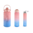 CELLO All Day Set of 3 Pieces Water Şişes Daily Use, Pink (310 ml, 790 ml, 2085 ml) | BPA Free Leakproof Light Easy to carry different Dimensions Water Şişe For School, Workout, Gym & Office