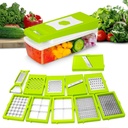 TEKCOOL 12, 1 Çok amaçlı Chopper, Meyveler ve Sebze Makinaları, Graterler Chipser, kırılmaz Gıda Sınıf Vücut, Temiz Düğmeye Kolay Push Slicer Dicer, Mutfak Için Chopper