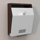 Plantex Letter Box/GI Steel Suggestion Box for Office with Key Lock/Post Box for Gate Home/Complaint Box/Wall Mail Box - (Coffee & White)