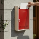Office/Complaint Box for Hote /Post Box for Home Gate & with Secure Lock - (Red & Ivory) - Büyük Boyut Duvarı