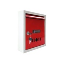 StayHappy All-in-One Multi Amaçlı Rainproof Şikayet Kutusu | Öneri - Mektup - Ev Kapısı için Mailbox | Office için Şikayet kutusu | Kapı Home | Güvenli Kilitli Sular (Red Color)
