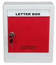 Home, Gate, Office, Wall, Apartment, Banglow, Villalar için 2 Keys ile Red and White Colour Letterbox