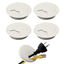 Serplex® 4Pcs Desk Grommets 2.36 inç Round Cable Grommets for Office