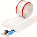 Zemindeki Wires için PVC Kablo Koruyucu, Kablo Yönetimi için Telsiz Kablolar, Kablo Yönetimi için Wire Kapak, Duvar için Ekran (1 Metre + 1 Metre)