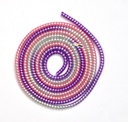 J'TTON Spiral Metallic Color (2 Adet) 1.2 Metre Her Tam Boyut Kablo Cord Şarj Koruyucu Rüzgarı iPhone & Android USB Şarj Kabloları, Earphones, Lightning Cable (Multicolor)