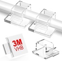 IMOX Mini Yapıştırıcı Kablo Videoları - Kablo Yönetimi için Yükseltilen Duvar Tel Kazananlar: Duvar için Küçük Cord Clips, Under Desk, Diwali Işıklar, Araba, Ethernet, Electric Wire Hook (250 $)