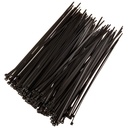 SCHOFIC UV Dirençli Halogen Plastik Polyamid Kumaşı Kablo Zip Ties Wire ile Ultras ve 49oz Çekme Kuvveti, 4.8mm Genişlik, 200mm (Black) -100 Adet
