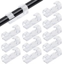 Self yapıştırıcı Kablo Clips – Heavy-Duty Wire Holders (40 PCS) for TV, PC, dizüstü bilgisayar ve Ethernet Kablo Yönetimi Kendi Yapıştırıcı Saydam Kabloları 40 Onaylanmış Wire Holder Stic