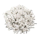 Tamamji 6mm Çapı Wire Fastener Circle Cable Clips with Metal Nail (200 Adet)