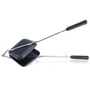 Ajali Non-Stick Grill Sandviç Toaster | Grill & Tost Sandwiches in Minutes | Double-Coated Non-Stick | Dayanıklı & Kullanımı Kolay | Black DGTS1