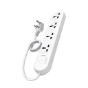 Bestor VoltEdge Extension Board 1500W Power Converter with 4 Universal Uses, 1.5M Cord, Master Switch, LED Gösterge, Çocuk Güvenliği Shutter, 3Pin Multi Plug for Home Instruments (Beyaz)
