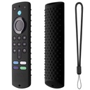 Silikon Cover Case, Fire TV Stick 3rd Gen 2021 Uzaktan Full Ultra Uzak Kapak Saç (D-Black) [Remote not included]