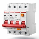 RCBO 4 Pole TYPE A 63A 3032 | 3 Aşama + Neutral Residual Current Circuit Breaker with Overload & Short Circuit Protection | AC + DC Leakage | DIN Rail Mount (3 PHASE 63AMPS)