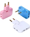 3-in-1 Adaptör 180° Rotary Kablosuz Mini Slim Outlet Multi-Foldable EU/US ConverterPin Rotate Plug | Katable 3 Plug Use | Ultra-Thin Space-Saving Wall Adapt Smart & Sleek Design