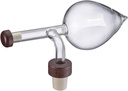 Westmark 99093380 Scoop Capacity 150 ml Measuring and Decanting at the Same Time, Glass/Plastic/Wood, Gourmet, Transparent/Brown
