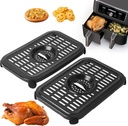 Air Fryer Replacement Parts for Ninja Foodi DZ090 DZ201 DZ100 DualZone Air Fryers, 2 PCS Food Grade Air Fryer Accessories, Dishwasher Safe