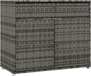 Outsunny Wicker Outdoor Storage Cabinet, Pool Towel Storage Cabinet with Drawer, Freestanding PE Rattan Pool Towel Holder for Indoor, Outdoor Swimming Pool, Spa (Gray)