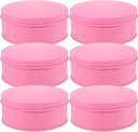 6pcs Cookie Tinplate Jar Storage Box for Snacks Candy Biscuits Wrapping Metal Tin Containers