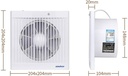Bathroom Exhaust Fan, Bathroom Fan, 6 Inch Silent Exhaust Fan Bathroom Kitchen Strong Ventilation Fan