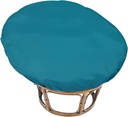 Papasan Chair Cushion Covers Only, Outdoor Indoor Cushion Waterproof Slipcover for Papasan Chair Cushion, Removable Zippered Papasan Cushion Cover,Waterproof Blue, Fits a 51-55 Inch